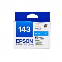 爱普生（EPSON） T143墨盒T1431/2/3/4 适用900 960FWD 7018 打印机 T1432青色墨盒  计价单位：个