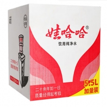 娃哈哈 纯净水饮用水 5.5L*4桶装计价单位：箱