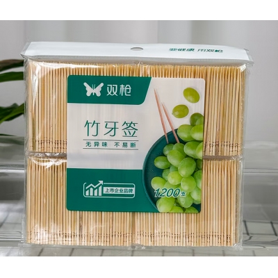 双枪1200支竹牙签YQ1112